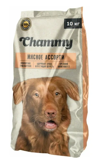 Chammy для взрослых собак (Мясное ассорти), 10 кг