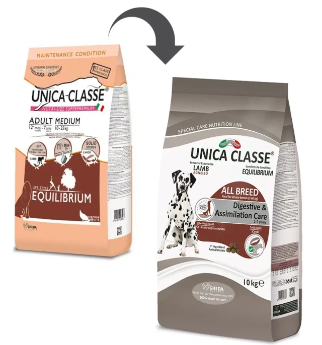 Unica Classe Adult All Breeds Digestive&Assimilation Care (Ягненок), 3 кг