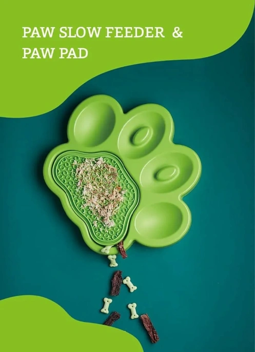 PetDreamHouse Миска для медленного кормления PAW 2в1 для собак