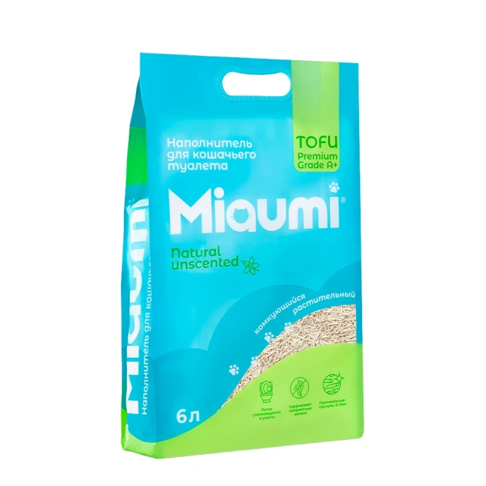 Miaumi Наполнитель TOFU Natural Unscented для кошек