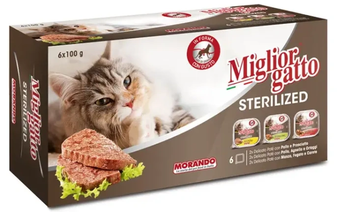 Miglior Gatto Sterilized Multi Pack Нежный паштет для кошек