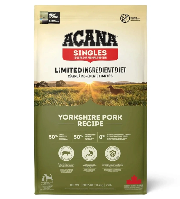 Корм ACANA Singles Yorkshire Pork (Свинина), 340 г