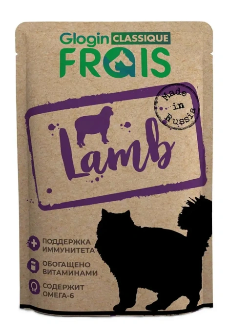 Frais Classique Кусочки в соусе с ягненком для кошек