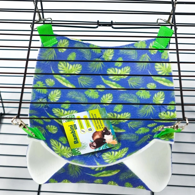 Bambini Pets Гамак подвесной двухуровневый для грызунов и хорьков для грызунов