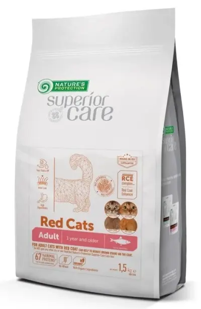 Nature's Protection Red Cats GF (Сельдь), 1,5 кг