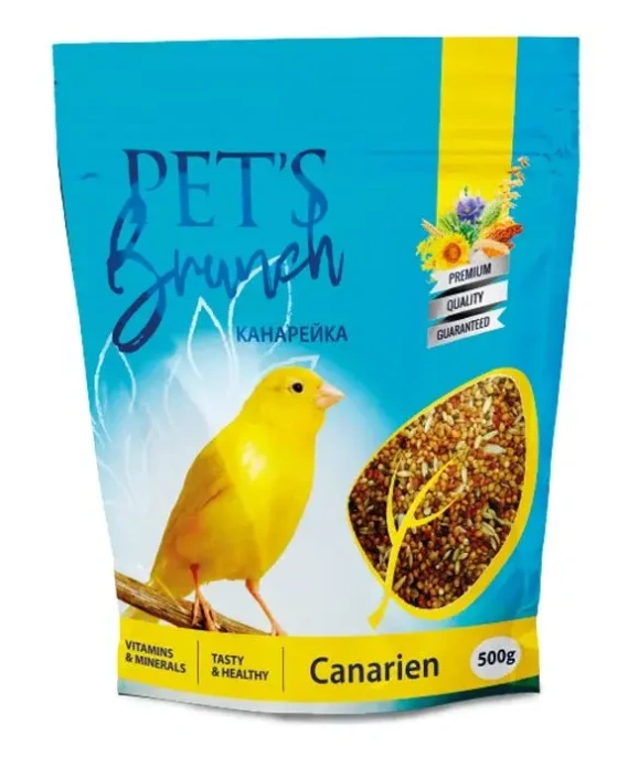 Pet's Brunch Рацион для канареек, 500 г