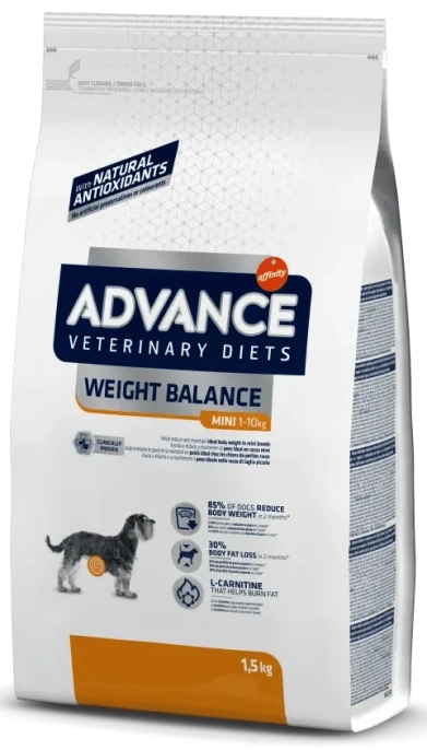 Advance Dog VetDiet Weight Balance Mini (Птица), 1,5 кг