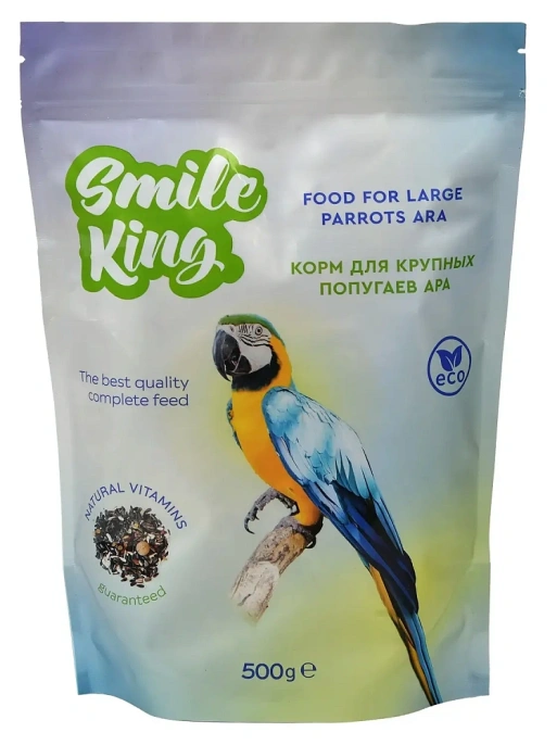 Smile King Корм для крупных попугаев Ара, 500 г