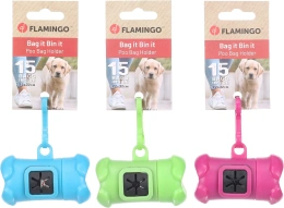 Flamingo Гигиенические пакеты для собак с держателем