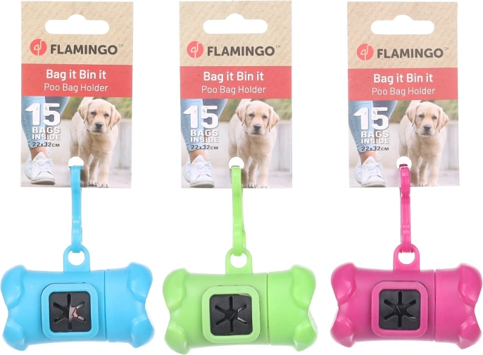 Flamingo Гигиенические пакеты для собак с держателем
