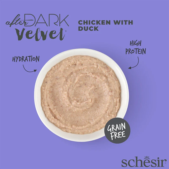 Schesir After Dark Velvet Mousse (Курица, утка) для кошек