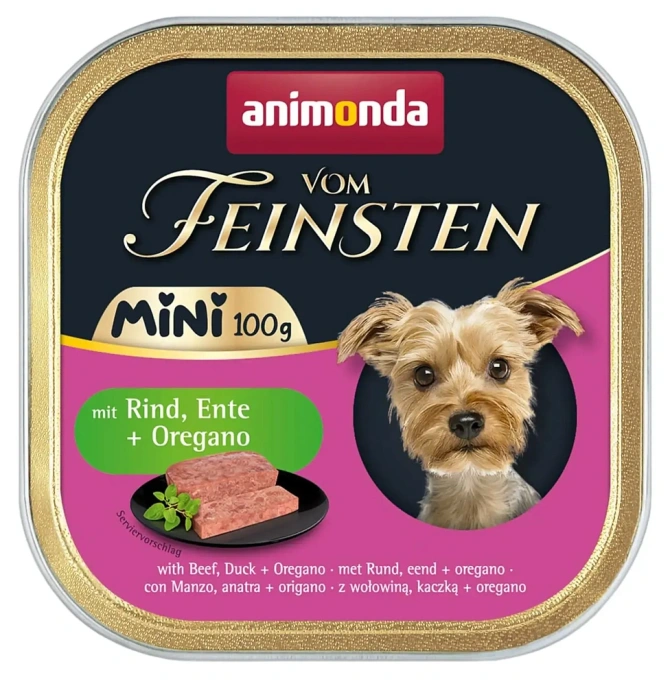 Vom Feinsten Mini Adult (Говядина, утка и орегано) для собак