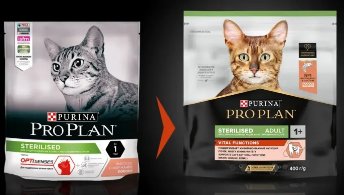 Корм Purina Pro Plan Sterilised Vital Functions Adult (Лосось), 400 г