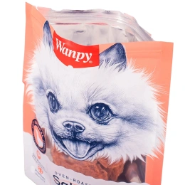 Wanpy Dog Лакомые кусочки из нежного лосося в форме рыбок для собак