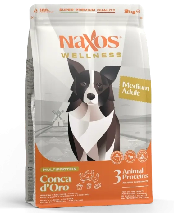 Naxos Wellness Adult Medium (Утка, курица, индейка), 3 кг