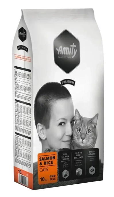 Amity Premium Cats (Лосось и рис), 1,5 кг