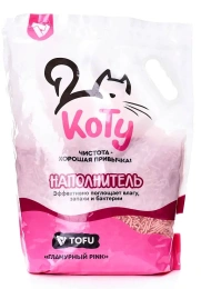 КОТУ Наполнитель TOFU Гламурный PINK для кошек