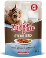 Miglior Gatto Sterilized Кусочки в желе (Рыба, креветки) для кошек