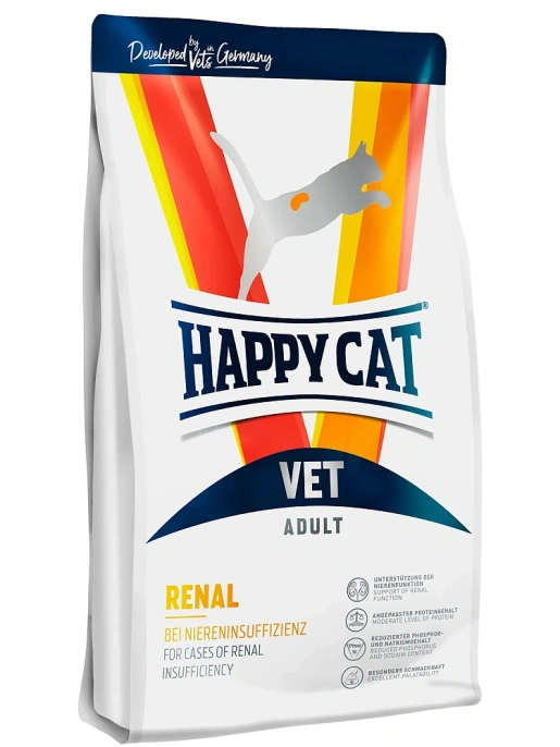 Happy Cat VET Diet Renal ветеринарный корм для кошек, 1 кг