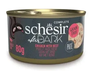 Schesir After Dark Pate (Курица, говядина) для кошек
