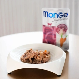 Monge Supreme Kitten Пауч из тунца с киноа и мини-морковью для кошек