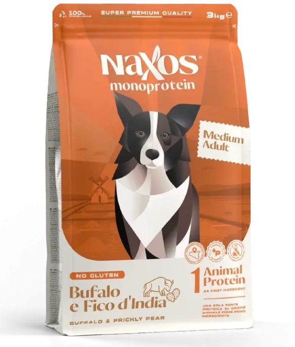 Naxos Adult Medium (Буйвол, опунция), 3 кг