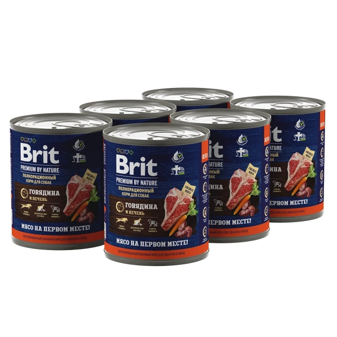 Brit Premium Dog (Говядина и печень) для собак