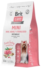 Корм Brit Care Adult Mini Sterilised Metabolic (Индейка) для собак