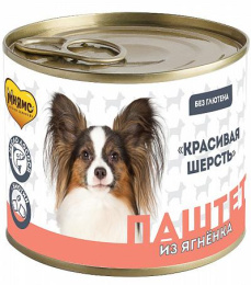 Мнямс Паштет из ягненка для собак Красивая шерсть