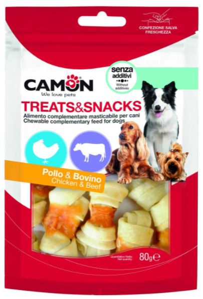 CAMON Снэки курица на косточке для собак