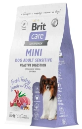 Корм Brit Care Adult Mini Sensitive Healthy Digestion (Индейка и ягненок) для собак