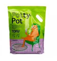 Potty-Pot Наполнитель ТОФУ Лаванда для кошек