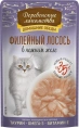 Деревенские лакомства Филейный лосось в нежном желе для кошек