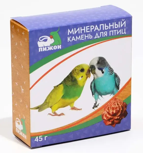 Пижон Минеральный камень для птиц пион для птиц