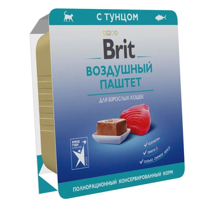 Brit Premium Воздушный паштет для взрослых кошек (Тунец)