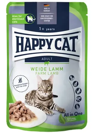Happy Cat Culinary Кусочки в соусе (Ягненок) для кошек