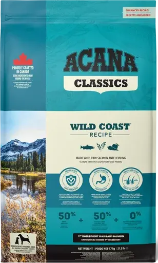 Корм ACANA Classics Wild Coast (Лосось, сельдь), 9,7 кг