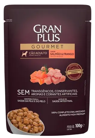 Granplus Gourmet Пауч для собак (Лосось, цыпленок)