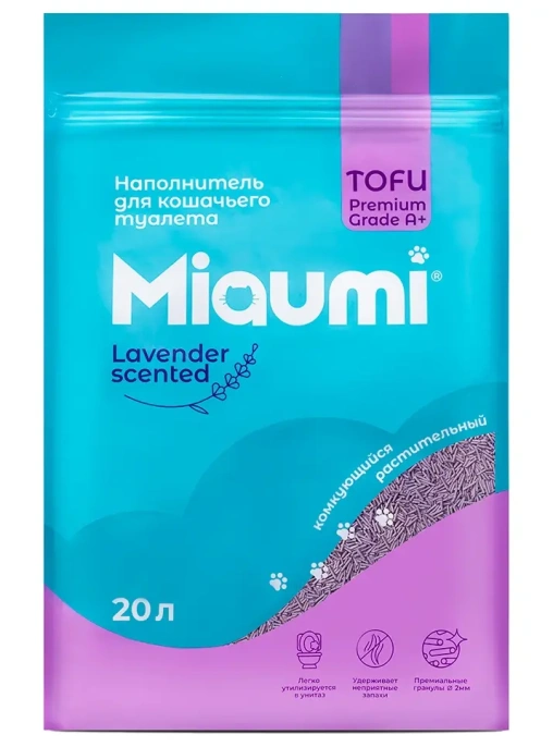 Miaumi Наполнитель TOFU Lavender 6 л