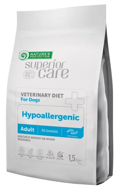 Nature's Protection Vet Diet Hypoallergenic Adult Dog (Насекомые), 1,5 кг