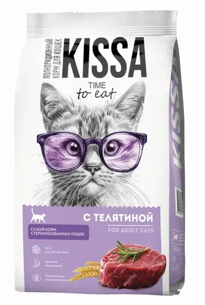 Kissa для cтерилизованных кошек (Телятина), 350 г
