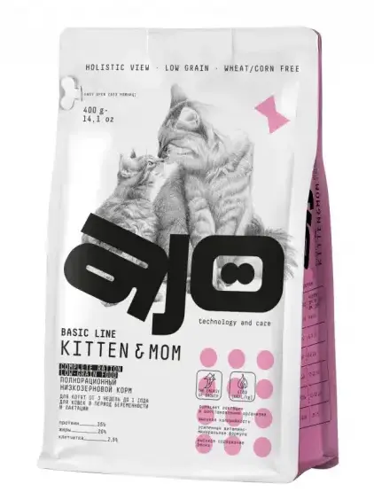 AJO Basic Line Kitten&Mom, 1,5 кг