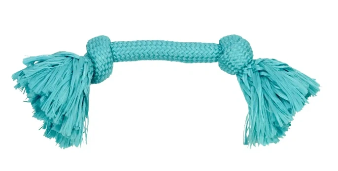 Playology Жевательный канат DRI-TECH ROPE с ароматом арахиса, голубой для собак