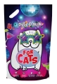 FOR CATS Наполнитель силикагелевый Disco Mix (лотос) для кошек