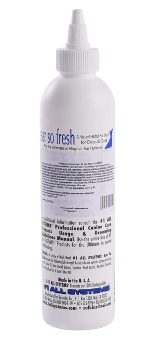 1 All Systems Ear so Fresh для собак для кошек