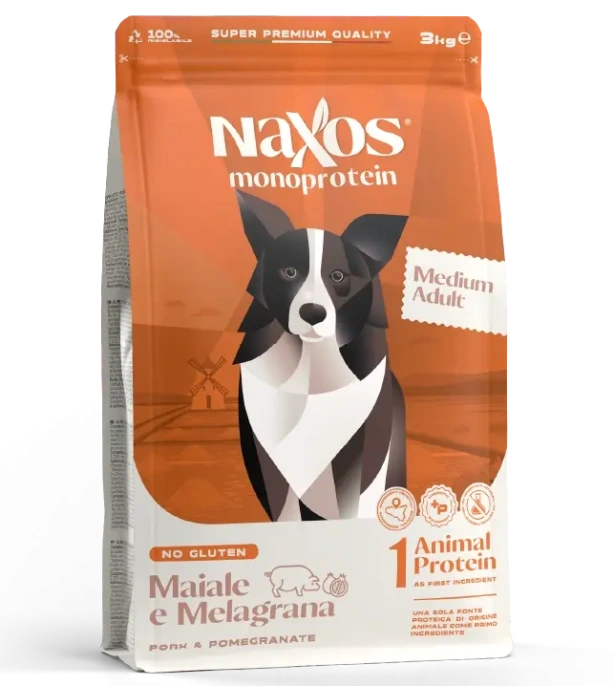 Naxos Adult Medium (Свинина, гранат), 3 кг