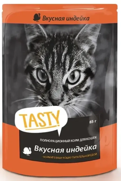 Tasty Индейка в желе для кошек