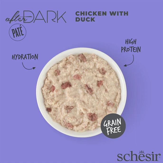 Schesir After Dark Pate (Курица, утка) для кошек