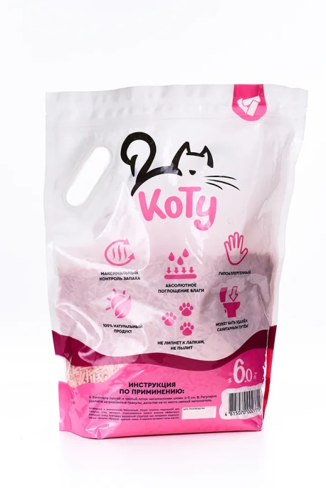 КОТУ Наполнитель TOFU Гламурный PINK для кошек
