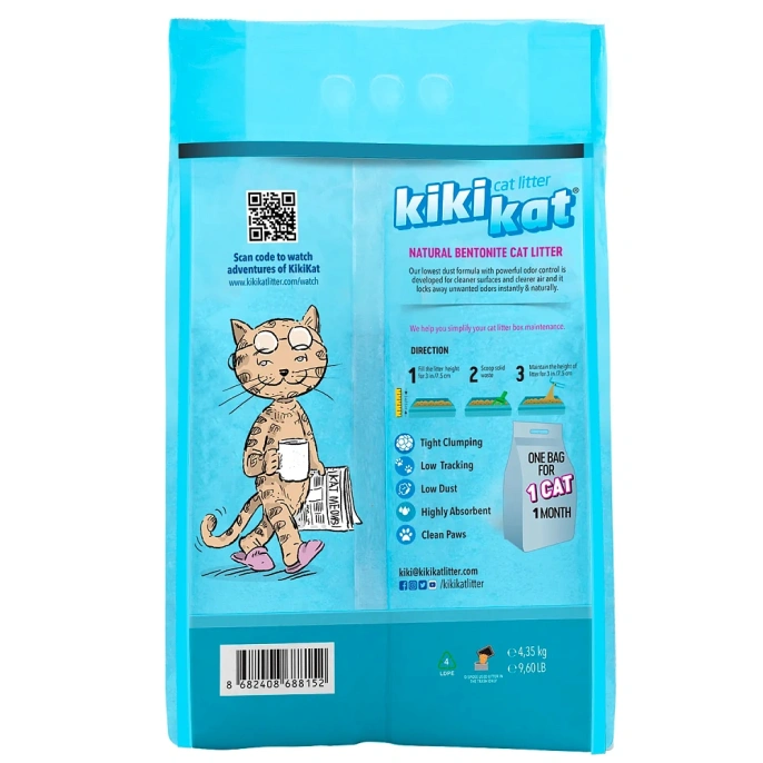 KiKiKat Наполнитель Горная свежесть для кошек